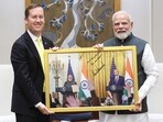 Prime Minister Narendra Modi with US ambassador-designate Sergio Gor. Prime Minister Narendra Modi with US ambassador-designate Sergio Gor.