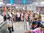 The Aqua Line comprises a total of 27 stations, 26 of which are underground and one of which is above ground. The Aqua Line comprises a total of 27 stations, 26 of which are underground and one of which is above ground.