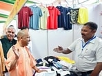Uttar Pradesh chief minister Yogi Adityanath interacts with a vendor at the Swadeshi Mela in Gorakhpur on Friday. (ANI PHOTO) Uttar Pradesh chief minister Yogi Adityanath interacts with a vendor at the Swadeshi Mela in Gorakhpur on Friday. (ANI PHOTO)