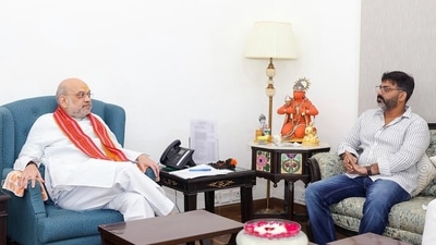 File photo of actor and Singer Pawan Singh with home minister and senior BJP leader Amit Shah in New Delhi. (X/@AmitShahOffice/ANI) File photo of actor and Singer Pawan Singh with home minister and senior BJP leader Amit Shah in New Delhi. (X/@AmitShahOffice/ANI)