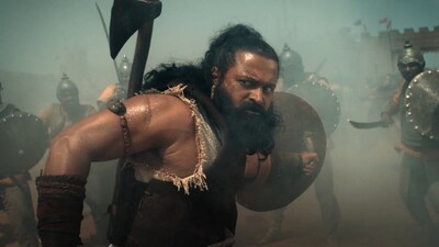 Kantara Chapter 1 box office collection day 10: Rishab Shetty's still as a warrior from the film. Kantara Chapter 1 box office collection day 10: Rishab Shetty's still as a warrior from the film.