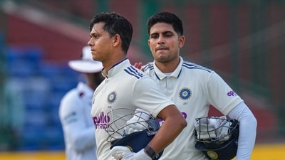 India's Yashasvi Jaiswal and Shubman Gill walk off the field (PTI)