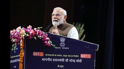 Prime Minister Narendra Modi at a programme in New Delhi on Saturday. (PMO Photo)
