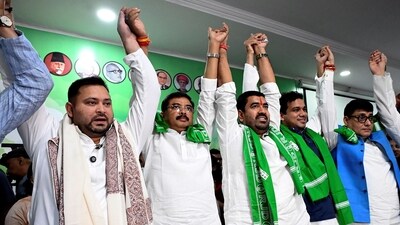 MP Santosh Kushwaha further expressed his confidence in Tejashwi Yadav's leadership. (PTI Photo) MP Santosh Kushwaha further expressed his confidence in Tejashwi Yadav's leadership. (PTI Photo)