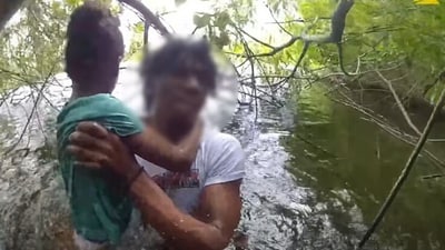 In Florida, a teen saved his missing five-year-old sister from a lake after she got stuck in branches. (Facebook/ Pasco Sheriff's Office) In Florida, a teen saved his missing five-year-old sister from a lake after she got stuck in branches. (Facebook/ Pasco Sheriff's Office)