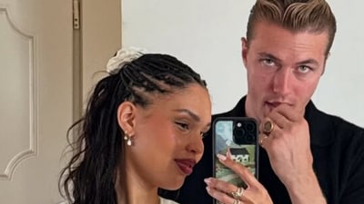 Nara Smith and Lucky Blue Smith welcome their fourth child, a girl, sharing the news on Instagram. (@naraaziza/Instagram) Nara Smith and Lucky Blue Smith welcome their fourth child, a girl, sharing the news on Instagram. (@naraaziza/Instagram)