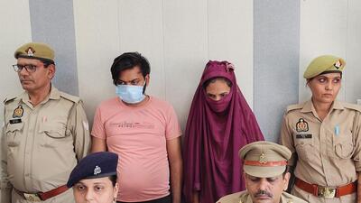 The accused, Pooja and Ashish. (Sakib Ali/HT) The accused, Pooja and Ashish. (Sakib Ali/HT)