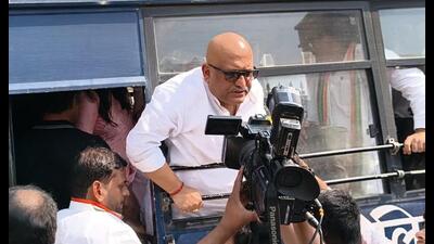 UP Congress chief Ajay Rai was detained in Lucknow while making a bid to visit lynched Dalit man’s kin in Fatehpur. (Sourced)