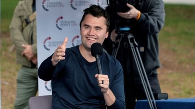Following Charlie Kirk's death, a quiz given to fifth graders has ignited controversy, highlighting divisions over conservative figures in education and their legacies. REUTERS/David Ryder/File Photo (REUTERS)