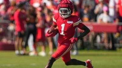 The Kansas City Chiefs are monitoring wide receiver Xavier Worthy’s health ahead of Sunday night’s game against the Detroit Lions (AP) The Kansas City Chiefs are monitoring wide receiver Xavier Worthy’s health ahead of Sunday night’s game against the Detroit Lions (AP)