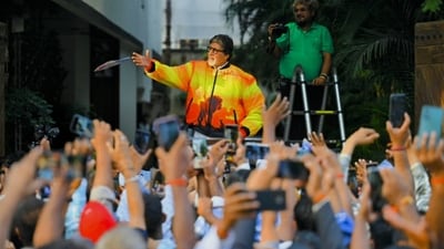 Amitabh Bachchan turned 83 on Saturday. (HT Photo) Amitabh Bachchan turned 83 on Saturday. (HT Photo)