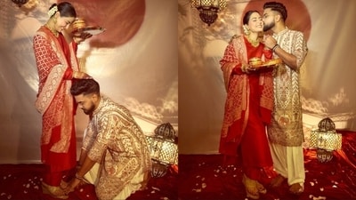 Hina Khan and Rocky Jaiswal tied the knot in June this year. Hina Khan and Rocky Jaiswal tied the knot in June this year.