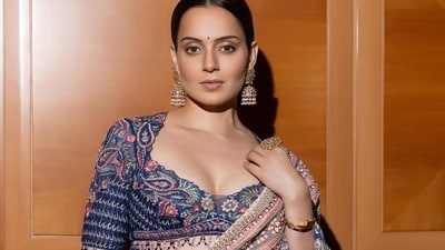 Kangana Ranaut's latest Tarun Tahiliani ensemble exudes majestic opulence and effortless poise. (instagram/@kanganaranaut) Kangana Ranaut's latest Tarun Tahiliani ensemble exudes majestic opulence and effortless poise. (instagram/@kanganaranaut)