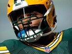 Micah Parsons of the Green Bay Packers looks on before the game against the Cincinnati Bengals at Lambeau Field on October 12, 2025.