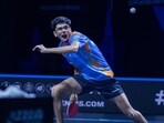 File photo of India table tennis player Manav Thakkar. (HT Photo)