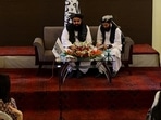 Afghanistan's Taliban Foreign Minister Amir Khan Muttaqi attends a press conference in New Delhi.