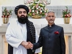 External Affairs Minister S Jaishankar during a meeting with his Afghani counterpart Amir Khan Muttaqi. External Affairs Minister S Jaishankar during a meeting with his Afghani counterpart Amir Khan Muttaqi.
