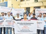 Thane, India - October -11, 2025: Anger Among Ghodbunder Road Residents Ñ Memorandum Submitted to Police, Despite holding repeated protests, residents of Ghodbunder Road continue to be denied justice. Frustrated by the inaction, locals gathered outside the Kasarvadavali Police Station on Saturday and submitted a memorandum to senior police officials. In the memorandum, citizens have demanded that the poor condition of Ghodbunder Road be urgently repaired and strict measures be taken to prevent frequent accidents that occur due to bad road conditions. The residents also highlighted that several people have lost their lives in recent accidents caused by the deteriorating roads, and it is high time strict action is taken to stop such tragedies,in Thane ,in Mumbai, India, on, Saturday, October -11, 2025. ( Praful Gangurde / HT Photo ) Thane, India - October -11, 2025: Anger Among Ghodbunder Road Residents Ñ Memorandum Submitted to Police, Despite holding repeated protests, residents of Ghodbunder Road continue to be denied justice. Frustrated by the inaction, locals gathered outside the Kasarvadavali Police Station on Saturday and submitted a memorandum to senior police officials. In the memorandum, citizens have demanded that the poor condition of Ghodbunder Road be urgently repaired and strict measures be taken to prevent frequent accidents that occur due to bad road conditions. The residents also highlighted that several people have lost their lives in recent accidents caused by the deteriorating roads, and it is high time strict action is taken to stop such tragedies,in Thane ,in Mumbai, India, on, Saturday, October -11, 2025. ( Praful Gangurde / HT Photo )