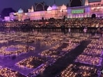 The Ayodhya Development Authority (ADA) is illustrating various episodes from the Ramayana through paintings and murals on the city’s major flyovers. (HT FILE PHOTO) The Ayodhya Development Authority (ADA) is illustrating various episodes from the Ramayana through paintings and murals on the city’s major flyovers. (HT FILE PHOTO)
