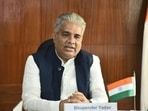 Union environment minister Bhupender Yadav,