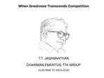 TT Jagannathan, the name behind Prestige appliances, was popularly known as the 'Kitchen Mogul'