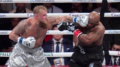 Mike Tyson reflects on Jake Paul defeat before upcoming match with Floyd Mayweather (AP) Mike Tyson reflects on Jake Paul defeat before upcoming match with Floyd Mayweather (AP)