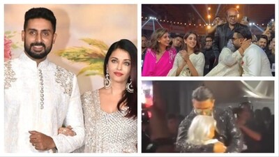 Abhishek Bachchan attended the award ceremony with his mother Jaya and sister Shweta. Abhishek Bachchan attended the award ceremony with his mother Jaya and sister Shweta.