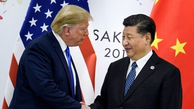 China's President Xi Jinping (R) shaking hands with US President Donald Trump before a bilateral meeting on the sidelines of the G20 Summit in Osaka (AFP) China's President Xi Jinping (R) shaking hands with US President Donald Trump before a bilateral meeting on the sidelines of the G20 Summit in Osaka (AFP)