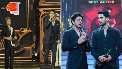 Lakshya received his first Filmfare Award on Saturday with Shah Rukh next to him, just how his character Aasman did on The Ba***ds of Bollywood. Lakshya received his first Filmfare Award on Saturday with Shah Rukh next to him, just how his character Aasman did on The Ba***ds of Bollywood.