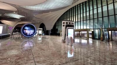 Navi Mumbai International Airport (NMIA) is scheduled to be inaugurated by Prime Minister Narendra Modi today. (Picture for representational purposes only) (PTI Photo) Navi Mumbai International Airport (NMIA) is scheduled to be inaugurated by Prime Minister Narendra Modi today. (Picture for representational purposes only) (PTI Photo)