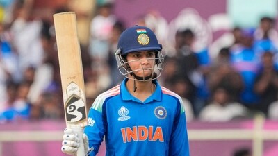 Smriti Mandhana gave India a brilliant start scoring 80 runs off 66 deliveries. (PTI ) Smriti Mandhana gave India a brilliant start scoring 80 runs off 66 deliveries. (PTI )