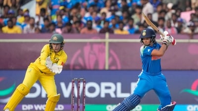 Pratika Rawal scored 75 off 96 to strengthen India's foundation for a formidable total (PTI ) Pratika Rawal scored 75 off 96 to strengthen India's foundation for a formidable total (PTI )