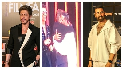 On Saturday, Shah Rukh took on hosting duties at the 70th Filmfare Awards held in Ahmedabad. On Saturday, Shah Rukh took on hosting duties at the 70th Filmfare Awards held in Ahmedabad.
