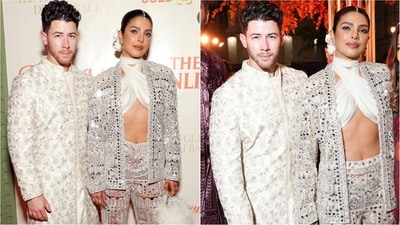 Priyanka Chopra and Nick Jonas dazzle at pre-Diwali party in chic outfits. (Instagram/@jerryxmimi) Priyanka Chopra and Nick Jonas dazzle at pre-Diwali party in chic outfits. (Instagram/@jerryxmimi)