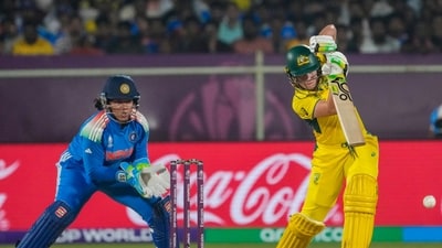 Australia scored 142 runs off 107 deliveries to propel Australia towards the massive target. (PTI ) Australia scored 142 runs off 107 deliveries to propel Australia towards the massive target. (PTI )
