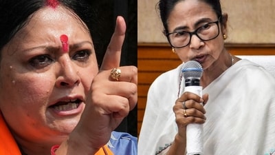 Agnimitra Paul also accused the Trinamool Congress (TMC) government of "protecting" the perpetrators and cursing the victims. (PTI) Agnimitra Paul also accused the Trinamool Congress (TMC) government of "protecting" the perpetrators and cursing the victims. (PTI)
