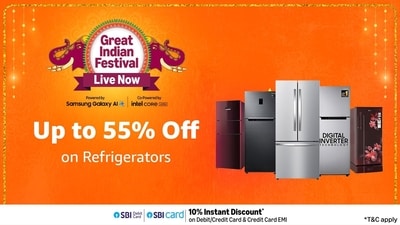 Bring home a single door refrigerator from the Amazon sale.