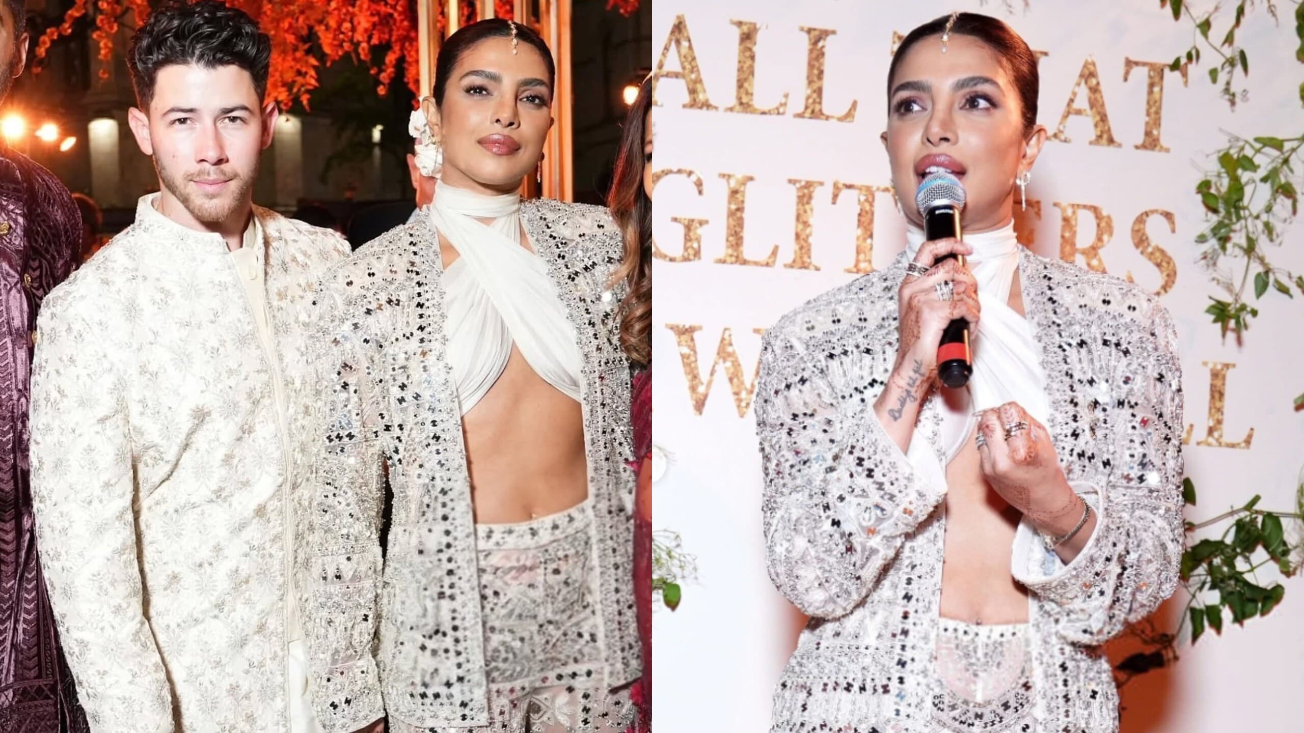 Nick Jonas and Priyanka Chopra served glam looks at Diwali bash. Nick Jonas and Priyanka Chopra served glam looks at Diwali bash.
