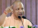 CM Yogi Adityanath was presiding over the first governing body meeting of Invest UP on October 13. (HT file)