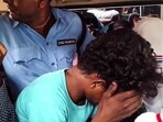 An accused of the alleged Durgapur gangrape case in police custody An accused of the alleged Durgapur gangrape case in police custody