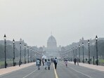 The 24-hour average AQI was 169 on Saturday. (Arvind Yadav/HT Photo) The 24-hour average AQI was 169 on Saturday. (Arvind Yadav/HT Photo)