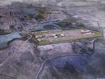 Navi Mumbai International Airport is approximately 35-40 minutes away from the 30 plots that have been put up for auction by CIDCO. (Picture for representational purposes only) Navi Mumbai International Airport is approximately 35-40 minutes away from the 30 plots that have been put up for auction by CIDCO. (Picture for representational purposes only)