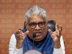 New Delhi: Union Minister and BJP leader Bhupender Yadav addresses a press conference at the party headquarters, in New Delhi, Friday, Aug. 8, 2025. (PTI)