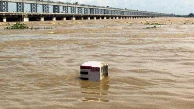 A view of the swollen Mahanadi river above the danger mark near Mundali in Cuttack. (FILE PHOTO) A view of the swollen Mahanadi river above the danger mark near Mundali in Cuttack. (FILE PHOTO)