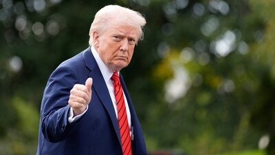 Trump left for the Middle East on Sunday for the release of hostages from Gaza. (AP)