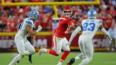 ‘Game was rigged’: Fans slam NFL after Chiefs record zero penalties in Week 6 win over Lions (Getty Images via AFP) ‘Game was rigged’: Fans slam NFL after Chiefs record zero penalties in Week 6 win over Lions (Getty Images via AFP)