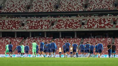India players train. (AIFF) India players train. (AIFF)