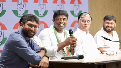Kannan Gopinathan joined the party in the presence of Congress General Secretary (Organisation) K.C. Venugopal and party leader Pawan Khera. (X/ Kannan Gopinathan) Kannan Gopinathan joined the party in the presence of Congress General Secretary (Organisation) K.C. Venugopal and party leader Pawan Khera. (X/ Kannan Gopinathan)