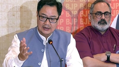 File photo of Union Parliamentary Affairs Minister Kiren Rijiju. (ANI ) File photo of Union Parliamentary Affairs Minister Kiren Rijiju. (ANI )