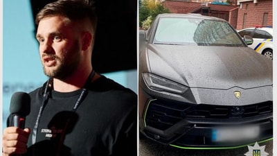 Konstantin Galish, a crypto blogger, was found dead in a Lamborghini in Ukraine. (Kyiv Police)